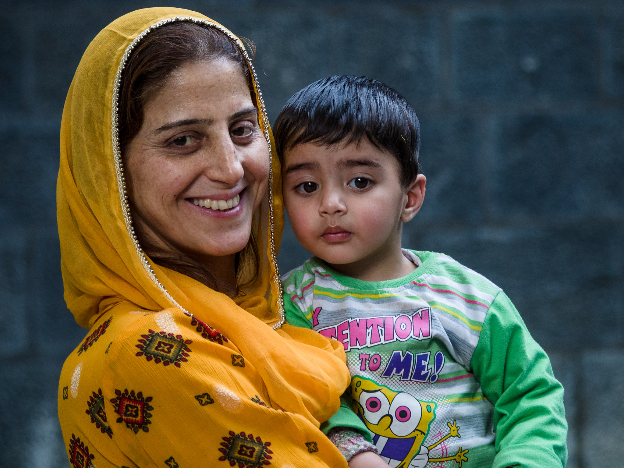 Kashmiri Lady and Son